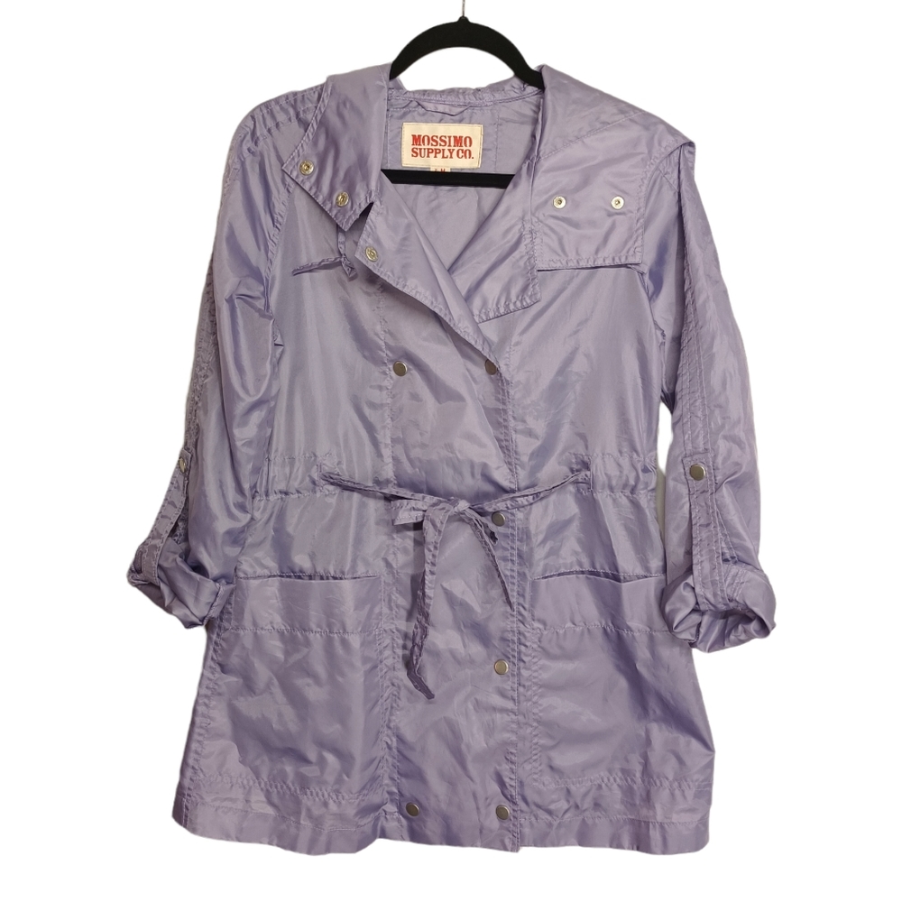 MOSSIMO SUPPLY CO Light Purple Long Sleeve Windbreaker Lightweight Jacket M
